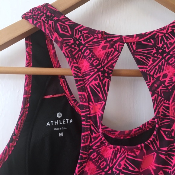 ATHLETA | Pink Cairo Energy Racerback Cycling Tank - Picture 4 of 5